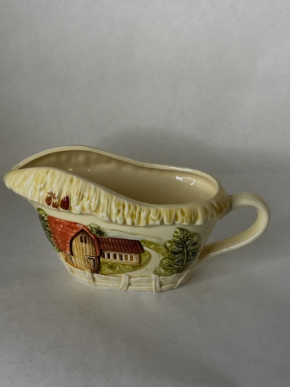 Vintage Marks & Rosenfeld Gravy Boat Country Barn Farmhouse